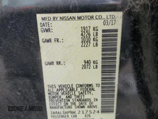 2017 Nissan Altima SL with VIN 1N4AL3AP9HC217524, listed as a Copart auction lot 50700475 with 52,739 mi miles and Salvage title. Bid and sale history available at DreamBid. Image 12.
