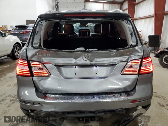 2013 Mercedes-Benz M ML 350 with VIN 4JGDA5HB6DA180761, listed as a Copart auction lot 51044665 with 121,055 mi miles and Salvage Title. Bid and sale history available at carsss.com. Image 6.