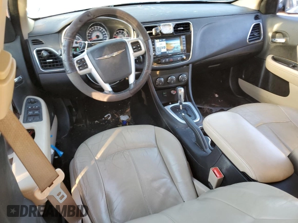 2012 Chrysler 200 Limited with VIN 1C3CCBCB3CN293031, listed as a Copart auction lot 77738704 with 130,398 mi miles and Salvage Title. Bid and sale history available at DreamBid. Image 8.