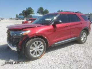 2021 Ford Explorer XLT with VIN 1FMSK8DH0MGA58894, listed as a Copart auction lot 52702735 with 52,553 mi miles and Salvage Title. Bid and sale history available at carsss.com. Image 1.
