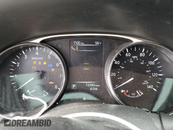 2016 Nissan Rogue SL with VIN 5N1AT2MV7GC834218, listed as a Copart auction lot 49042085 with 72,280 mi miles and Salvage Title. Bid and sale history available at DreamBid. Image 9.