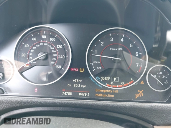 2019 BMW 4 Series 430i with VIN WBA4J1C52KBM16194, listed as a IAAI auction lot 41985890 with 74,788 mi miles and . Bid and sale history available at carsss.com. Image 7.