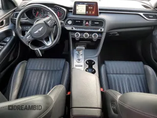 2019 Genesis G70 2.0T Advanced with VIN KMTG34LA9KU027051, listed as a Copart auction lot 71967634 with 41,356 mi miles and Salvage Title. Bid and sale history available at carsss.com. Image 8.