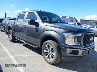 2019 Ford F-150 XL with VIN 1FTEW1EP4KKE38270, listed as a IAAI auction lot 41795375 with 62,264 mi miles. Bid and sale history available at carsss.com. Image 1.