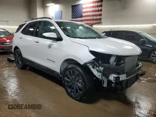 2023 Chevrolet Equinox RS with VIN 3GNAXWEG9PS110886, listed as a Copart auction lot 52318225 with 28,557 mi miles and Salvage title. Bid and sale history available at DreamBid. Image 4.