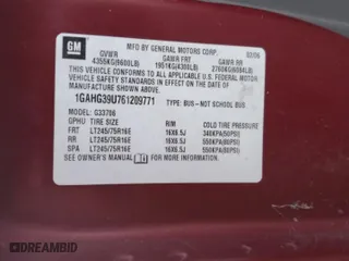 2006 Chevrolet Express Passenger with VIN 1GAHG39U761209771, listed as a Copart auction lot 47220915 with 155,012 mi miles and Clean Title. Bid and sale history available at carsss.com. Image 13.
