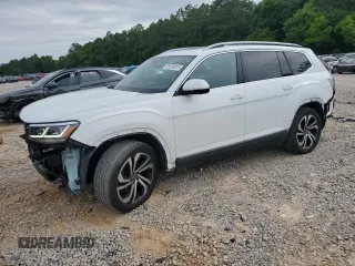 2021 Volkswagen Atlas SEL Premium with VIN 1V2TR2CAXMC505873, listed as a Copart auction lot 55989815 with 65,711 mi miles and Salvage title. Bid and sale history available at DreamBid. Image 1.