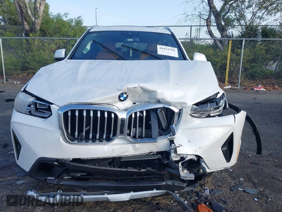 2024 BMW X3 sDrive30i with VIN WBX47DP0XRN314770, listed as a IAAI auction lot 41621356 with 1,885 mi miles and . Bid and sale history available at DreamBid. Image 13.