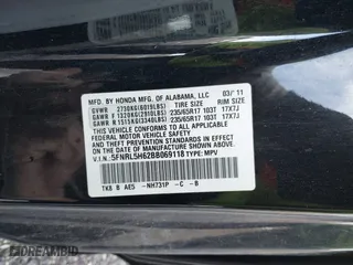 2011 Honda Odyssey EX-L with VIN 5FNRL5H62BB069118, listed as a IAAI auction lot 41808017 with 138,271 mi miles. Bid and sale history available at carsss.com. Image 9.