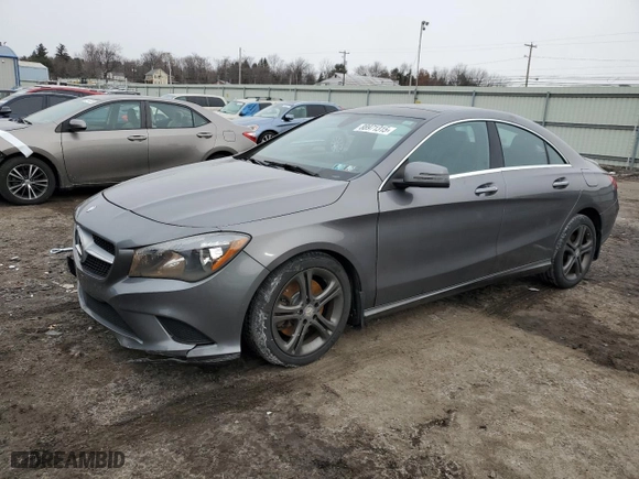 2016 Mercedes-Benz CLA with VIN WDDSJ4GB2GN332643, listed as a Copart auction lot 88971315 with 135,284 mi miles and Salvage Title. Bid and sale history available at carsss.com. Image 1.