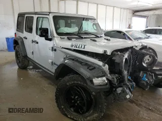 2023 Jeep Wrangler z VIN 1C4JJXN64PW630179, wystawiony jako Copart lot #44457744 z przebiegiem 27 905 mil mil oraz Czysty tytuł • Clean title. Historia ofert i sprzedaży dostępna na DreamBid. Obrazek 4.