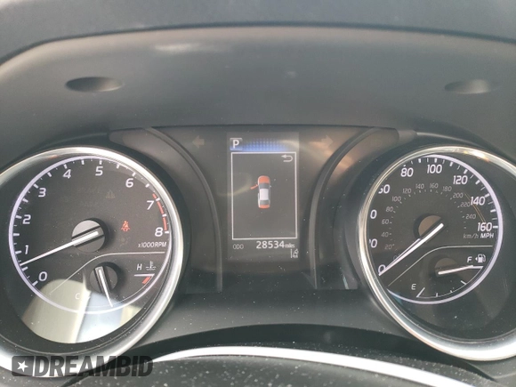2020 Toyota Camry LE with VIN 4T1C11AK8LU954357, listed as a Copart auction lot 50153005 with 28,534 mi miles and Salvage Title. Bid and sale history available at DreamBid. Image 9.