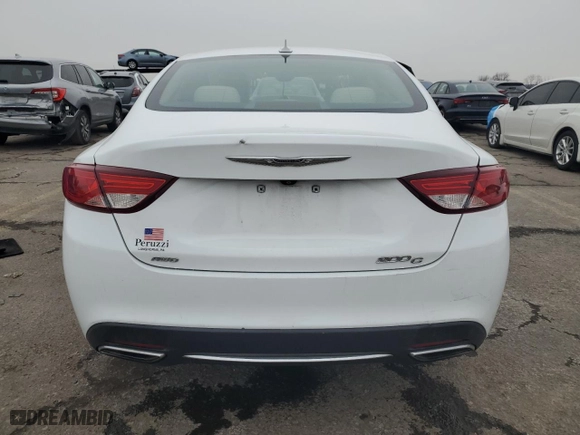 2015 Chrysler 200 C with VIN 1C3CCCEG3FN530670, listed as a Copart auction lot 44214105 with 142,326 mi miles and Salvage Title. Bid and sale history available at carsss.com. Image 6.