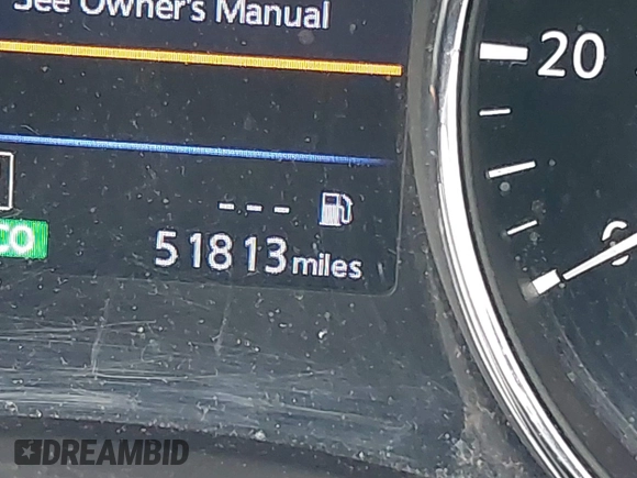 2019 Nissan Rogue SL with VIN 5N1AT2MV2KC782750, listed as a IAAI auction lot 41898380 with 51,813 mi miles. Bid and sale history available at carsss.com. Image 16.