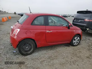 2012 FIAT 500 Pop with VIN 3C3CFFAR4CT358368, listed as a Copart auction lot 62891275 with 59,362 mi miles and Salvage title. Bid and sale history available at DreamBid. Image 3.