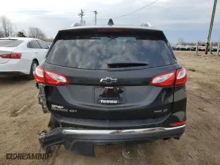 2020 Chevrolet Equinox LT with VIN 3GNAXVEX8LL169295, listed as a Copart auction lot 51056065 with 131,300 mi miles and Salvage Title. Bid and sale history available at carsss.com. Image 6.