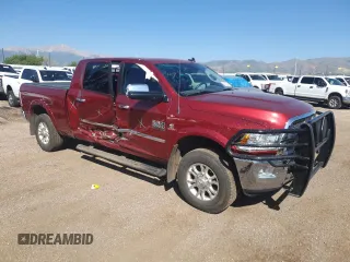 2015 Ram 2500 Laramie with VIN 3C6UR5NL2FG627544, listed as a Copart auction lot 61607835 with 53,253 mi miles and Salvage title. Bid and sale history available at DreamBid. Image 4.