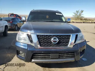2020 Nissan Armada SL with VIN JN8AY2NCXLX518841, listed as a Copart auction lot 80346634 with 0 mi miles and Salvage Title. Bid and sale history available at carsss.com. Image 5.