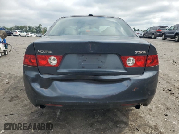2005 Acura TSX with VIN JH4CL96845C006488, listed as a Copart auction lot 64726045 with 195,735 mi miles and Salvage title. Bid and sale history available at DreamBid. Image 6.