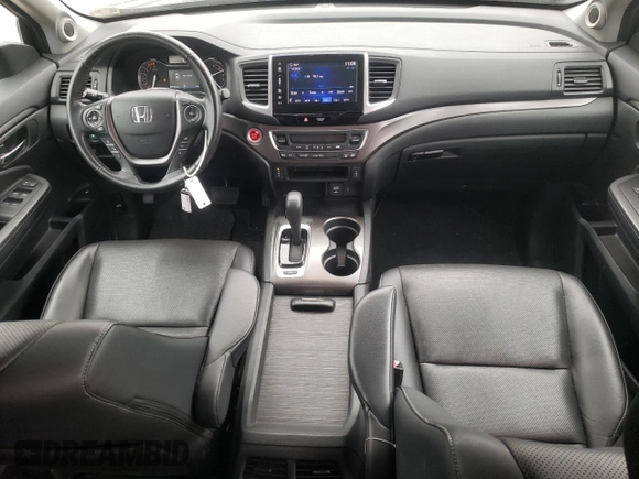2017 Honda Ridgeline RTL-T with VIN 5FPYK3F65HB027242, listed as a Copart auction lot 62584355 with 43,165 mi miles and Salvage title. Bid and sale history available at DreamBid. Image 8.