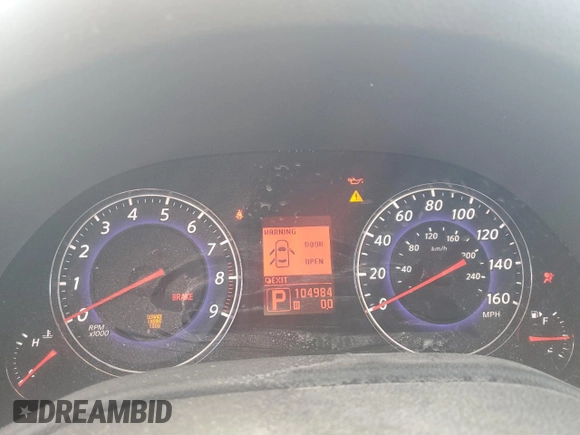 2008 Infiniti G35 with VIN JNKBV61E78M223887, listed as a Copart auction lot 76170064 with 104,984 mi miles and Non Repairable. Bid and sale history available at DreamBid. Image 9.