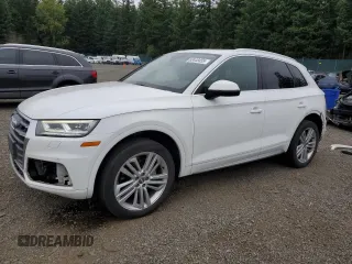 2018 Audi Q5 Premium Plus with VIN WA1BNAFY2J2135087, listed as a Copart auction lot 63448455 with 98,168 mi miles and Salvage title. Bid and sale history available at DreamBid. Image 1.