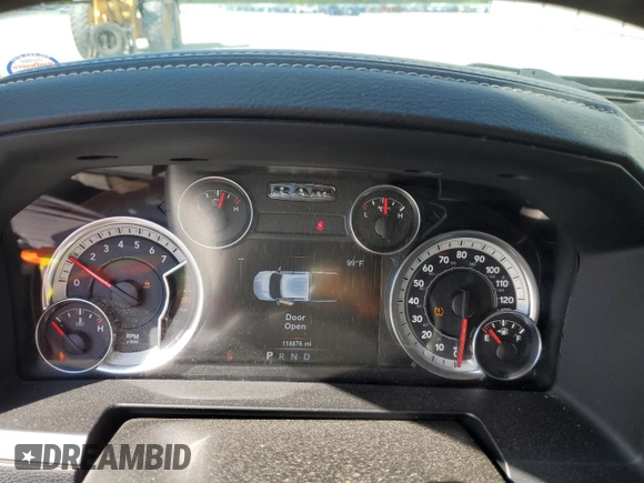 2017 Ram 1500 Night z VIN 1C6RR7MT0HS795181, wystawiony jako Copart lot #56459275 z przebiegiem 118 876 mil mil oraz Szkoda całkowita • Salvage title. Historia ofert i sprzedaży dostępna na DreamBid. Obrazek 9.