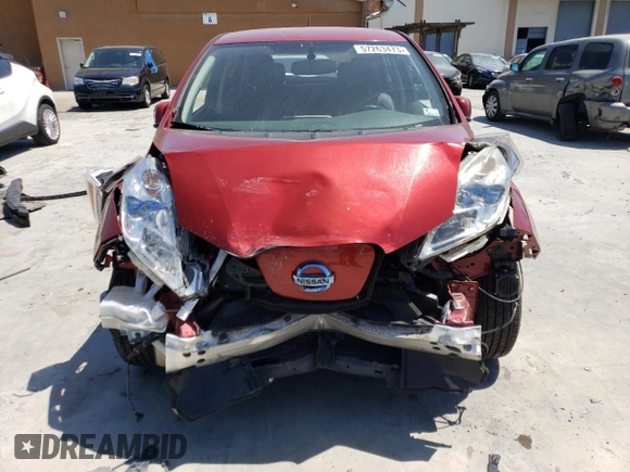 2015 Nissan LEAF SV with VIN 1N4AZ0CPXFC309636, listed as a Copart auction lot 57263473 with 0 mi miles. Bid and sale history available at carsss.com. Image 5.