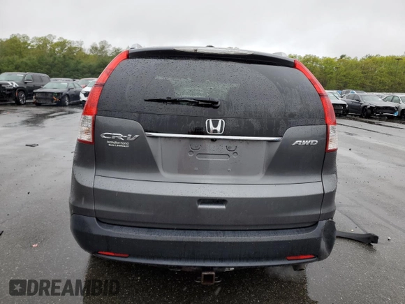 2013 Honda CR-V EX-L z VIN 2HKRM4H75DH668874, wystawiony jako Copart lot #55956255 z przebiegiem 136 539 mil mil oraz Szkoda całkowita • Salvage title. Historia ofert i sprzedaży dostępna na DreamBid. Obrazek 6.
