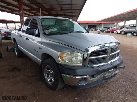 2008 Dodge Ram 1500 SLT with VIN 1D7HA182X8J204814, listed as a IAAI auction lot 41787106 with 207,285 mi miles. Bid and sale history available at carsss.com. Image 1.