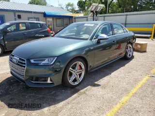 2018 Audi S4 Prestige with VIN WAUC4AF42JA168412, listed as a Copart auction lot 55897054 with 147,995 mi miles and Salvage Title. Bid and sale history available at carsss.com. Image 1.