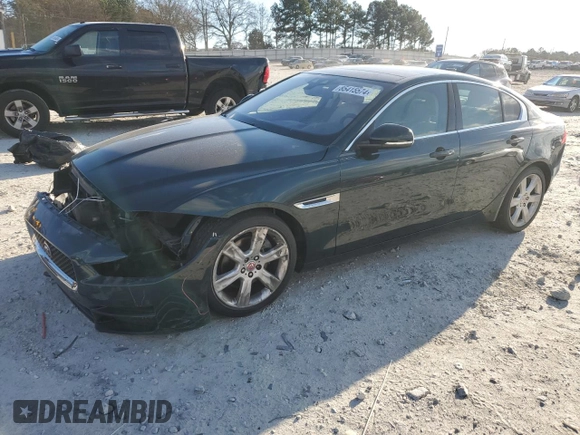 2017 Jaguar XE with VIN SAJAE4BN6HA972747, listed as a Copart auction lot 85415574 with 80,870 mi miles and Salvage Title. Bid and sale history available at DreamBid. Image 1.
