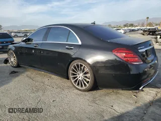 2017 Mercedes-Benz S 550 with VIN WDDUG8CB2HA292173, listed as a Copart auction lot 45757075 with 99,985 mi miles and Salvage Title. Bid and sale history available at carsss.com. Image 2.
