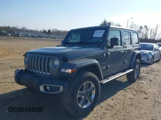 2018 Jeep Wrangler Unlimited Sahara with VIN 1C4HJXEN9JW303094, listed as a IAAI auction lot 41491564 with 66,128 mi miles and . Bid and sale history available at DreamBid. Image 17.