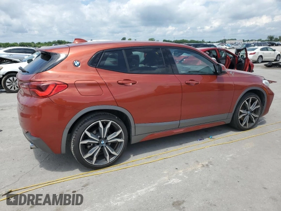 2018 BMW X2 sDrive28i with VIN WBXYJ3C37JEJ75554, listed as a Copart auction lot 58845425 with 90,110 mi miles and Salvage title. Bid and sale history available at DreamBid. Image 3.