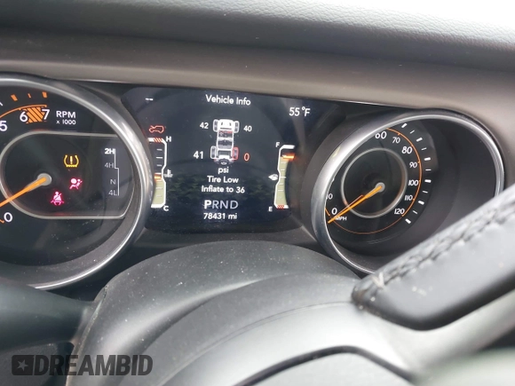 2018 Jeep Wrangler Sport S with VIN 1C4GJXANXJW189849, listed as a IAAI auction lot 42081074 with 78,431 mi miles and . Bid and sale history available at DreamBid. Image 15.