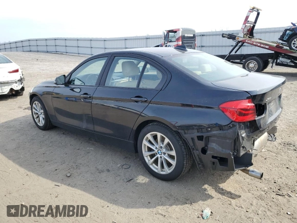 2018 BMW 3 Series 320i xDrive with VIN WBA8E5G52JNU47627, listed as a Copart auction lot 46192395 with 61,349 mi miles and Salvage Title. Bid and sale history available at carsss.com. Image 2.
