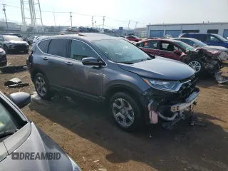 2019 Honda CR-V EX with VIN 5J6RW2H57KL035955, listed as a Copart auction lot 48019615 with 42,107 mi miles and Salvage Title. Bid and sale history available at DreamBid. Image 4.