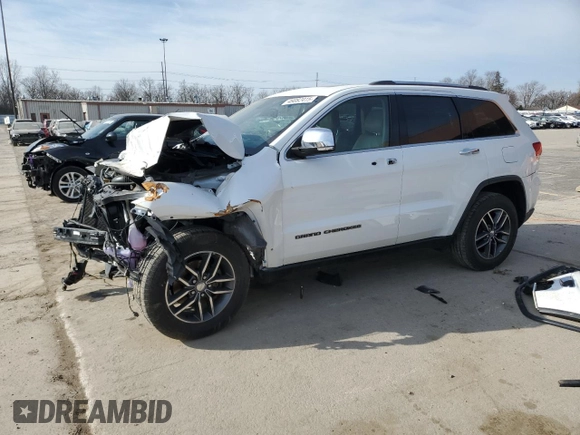 2017 Jeep Grand Cherokee Limited z VIN 1C4RJEBG6HC943399, wystawiony jako Copart lot #49082415 z przebiegiem Nie podano mil oraz Szkoda całkowita • Salvage title. Historia ofert i sprzedaży dostępna na DreamBid. Obrazek 1.