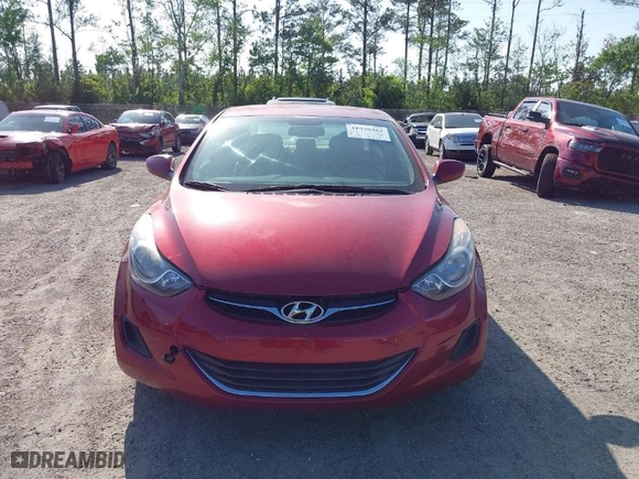 2013 Hyundai Elantra Limited with VIN 5NPDH4AEXDH383577, listed as a IAAI auction lot 41930463 with 102,118 mi miles. Bid and sale history available at carsss.com. Image 6.