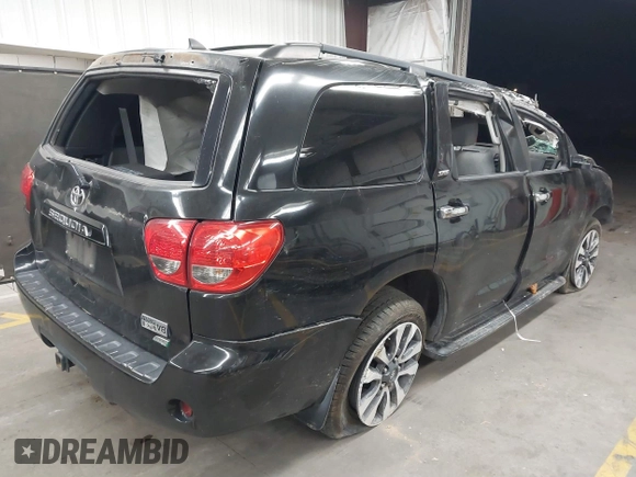 2016 Toyota Sequoia SR5 with VIN 5TDBW5G13GS130820, listed as a IAAI auction lot 41856320 with 1 mi miles. Bid and sale history available at carsss.com. Image 4.