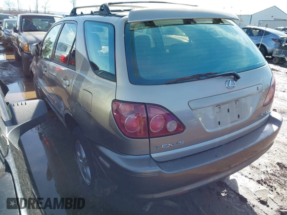 1999 Lexus RX 300 Luxury SUV with VIN JT6HF10U7X0054438, listed as a IAAI auction lot 41702361 with 1 mi miles. Bid and sale history available at carsss.com. Image 3.