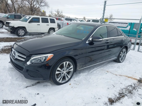 2015 Mercedes-Benz C-Class C 300 with VIN 55SWF4JB9FU048363, listed as a IAAI auction lot 41324130 with 101,595 mi miles. Bid and sale history available at carsss.com. Image 17.