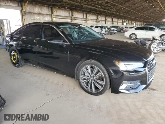 2019 Audi A6 Premium Plus with VIN WAUE8AF27KN120426, listed as a Copart auction lot 85317564 with 57,340 mi miles and Salvage Title. Bid and sale history available at carsss.com. Image 4.