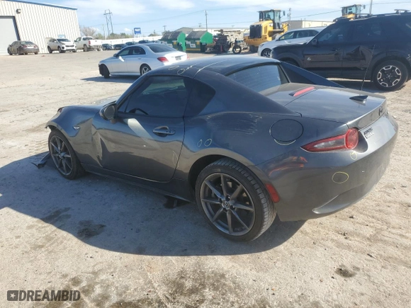 2018 Mazda MX-5 Miata RF Grand Touring with VIN JM1NDAM74J0202879, listed as a Copart auction lot 46632784 with 0 mi miles. Bid and sale history available at carsss.com. Image 2.