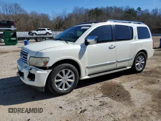 2010 Infiniti QX56 with VIN 5N3ZA0NF3AN905874, listed as a Copart auction lot 58995905 with 284,995 mi miles and Salvage title. Bid and sale history available at DreamBid. Image 1.
