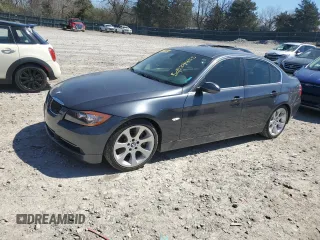 2007 BMW 3 Series 335i with VIN WBAVB735X7PA87939, listed as a Copart auction lot 50524455 with 82,654 mi miles and Salvage Title. Bid and sale history available at carsss.com. Image 1.