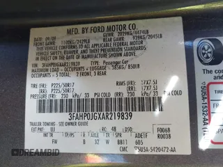 2010 Ford Fusion SEL with VIN 3FAHP0JGXAR219839, listed as a IAAI auction lot 41837474 with 143,445 mi miles. Bid and sale history available at carsss.com. Image 9.