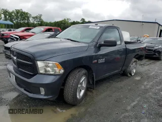 2014 Ram 1500 Express with VIN 3C6JR6AT1EG182095, listed as a Copart auction lot 53888745 with 105,798 mi miles and Salvage title. Bid and sale history available at DreamBid. Image 1.