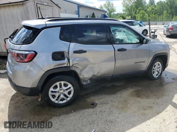 2017 Jeep Compass Sport с VIN 3C4NJDAB7HT656026, выставлен на аукционе Copart как лот 57790745 с пробегом Не указан миль и На запчасти • Non repairable. История ставок и продаж доступна на DreamBid. Изображение 3.